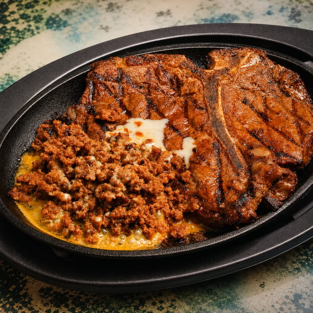 Steak Fundido.