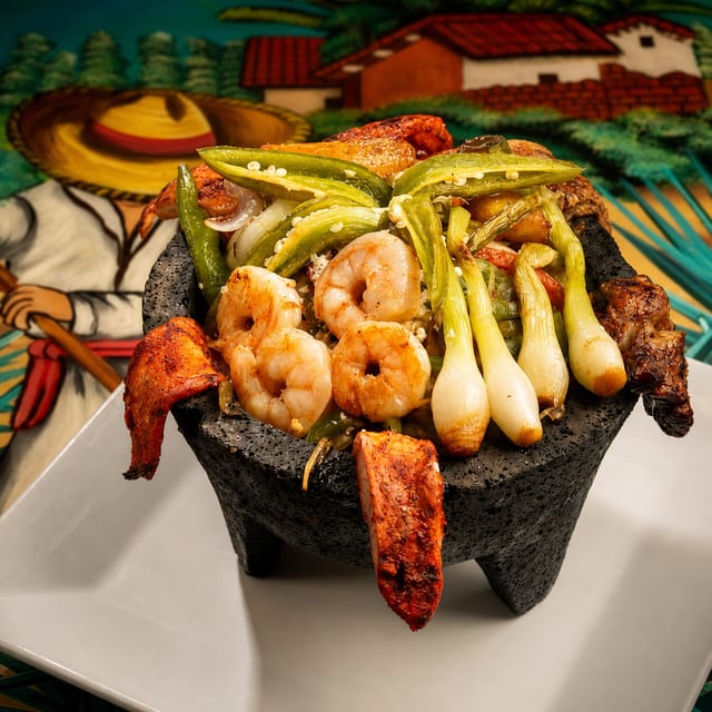 Molcajete Campecino (Serves two).