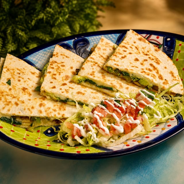 Vegetarian Quesadillas.